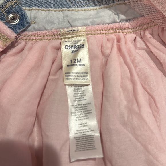Oshkosh 12 month unicorn  overall dress - Picture 4 of 4